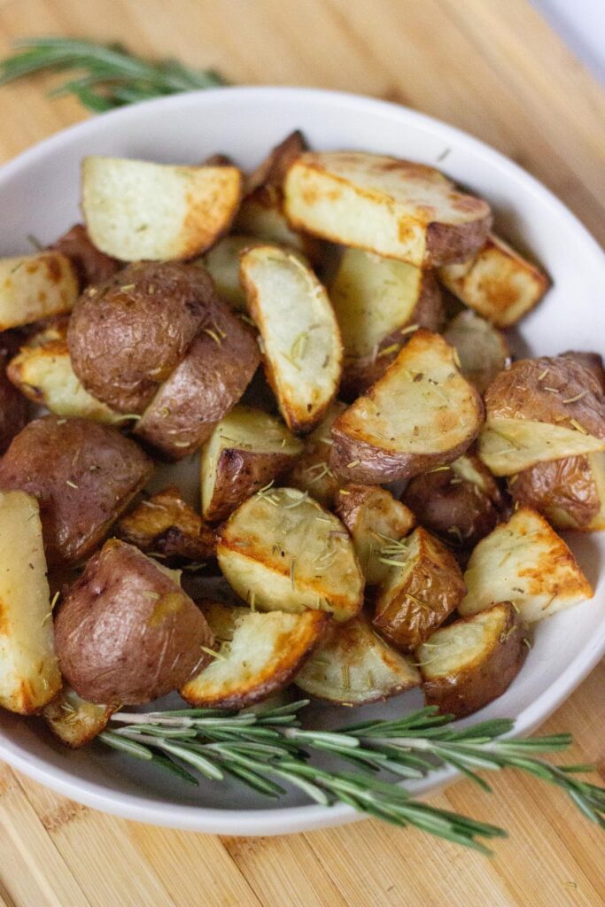 Air Fryer Red Potatoes Close Up